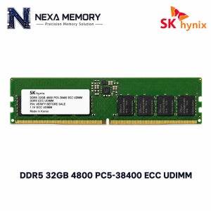 SK하이닉스 워크스테이션 DDR5 32GB 4800 메모리 PC5-38400 ECC UDIMM
