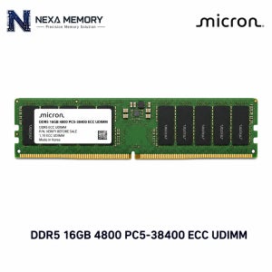 마이크론 워크스테이션 DDR5 16GB 4800 메모리 PC5-38400 ECC UDIMM