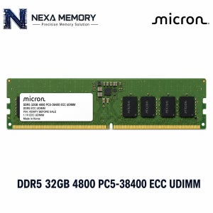마이크론 워크스테이션 DDR5 32GB 4800 메모리 PC5-38400 ECC UDIMM