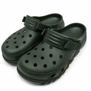 크록스 CROCS 성인 듀엣 맥스 II 클로그 그린 샌들 슬리퍼 신발 실내화