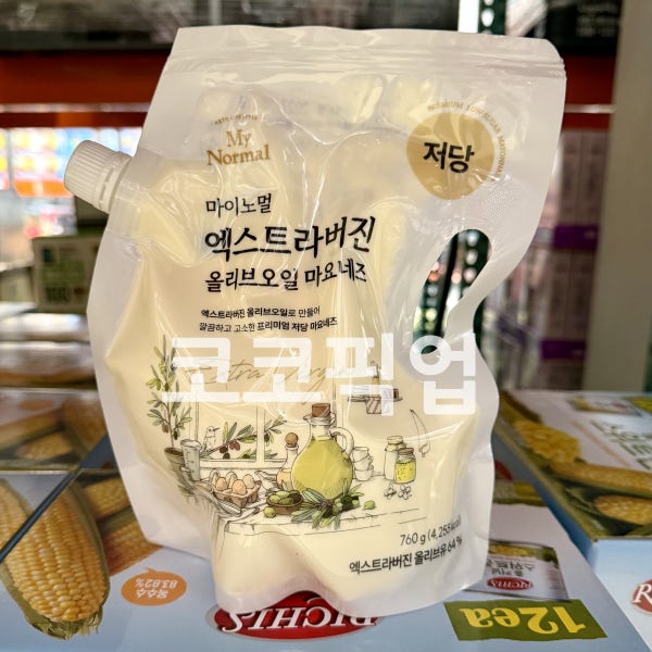 마이노멀 엑스트라버진 올리브오일 저당 마요네즈 760g 코스트코