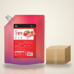 국산 딸기로 만든 굿플잼 음료 토핑 베이킹용 리플잼 1kg, 12개
