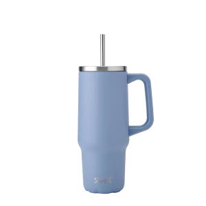 스웰 대용량 빨대 보온보냉 텀블러 엑스라지 880ml, 하이드레인저 블루