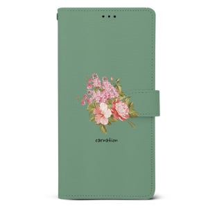 꽃말플라워 다이어리 카드 지갑 케이스 카네이션, 갤럭시A7 2018 (A750)