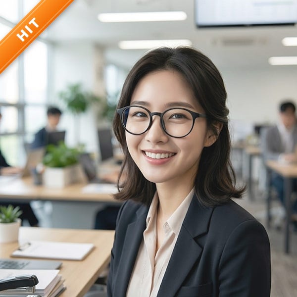 자동초점 스마트 돋보기안경 노안안경 블루라이트차단 뿔테 확대경