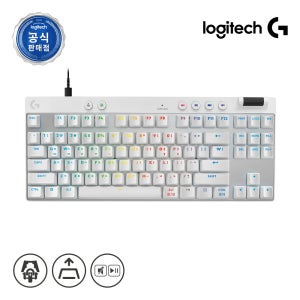 로지텍코리아 공식 G PRO X TKL LIGHTSPEED 게이밍 키보드 화이트, 택타일