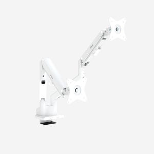 픽시오 PSW1D 웨이브 듀얼 모니터 암 2대거치, 화이트