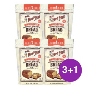 밥스레드밀 홈메이드 원더풀 브레드 믹스 454g, 4개