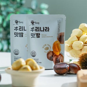 국산밤100％ 충남 우리나라 맛밤 선물세트 첨가물No 50g 10개입