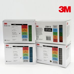 3M 23813 양면 스펀지 폼 연마지 컬러 샌딩 블럭 20장 (120~1200방) 사포 연마지 페파 빼빠 연마제 연마재
