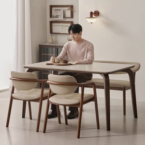 헬레네 원목 테이블 포세린 세라믹 식탁세트 1800식탁+의자2+벤치1, 1800mm, 월넛
