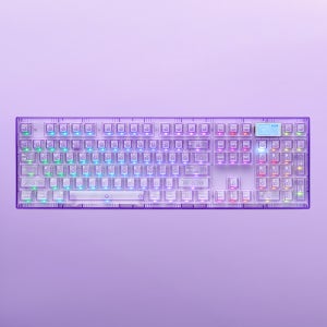 스웨그키 트랜지션106 스크린 기계식키보드 Transition106 8K 퍼플/퍼플, 이온축