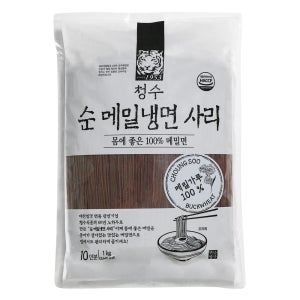 청수 100% 메밀면 메밀국수 소바 순메밀 100프로 1kg, 2개