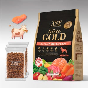 코스트코 ANF 독 식스프리골드 인도어 소고기+연어 10kg 강아지 사료