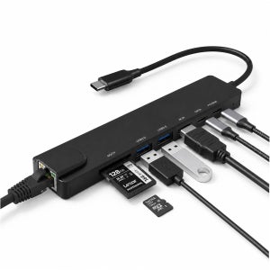 넷메이트 8in1 고속 USB 허브 겸용 C타입 멀티허브 노트북 맥북 포트 확장