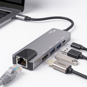 넷메이트 5In1 고속 USB 허브 C타입 멀티허브 노트북 맥북 포트 확장