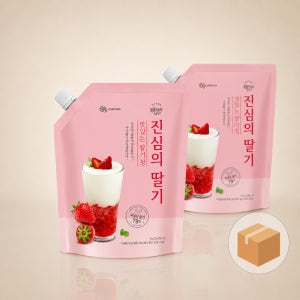 국산딸기 진심의딸기 과육 79% 사계절 과일청 1kg, 12개