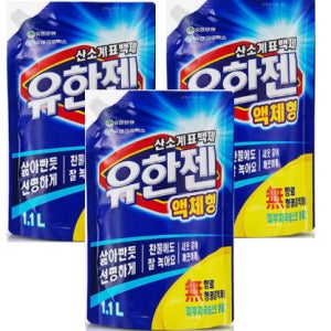 산소계표백제 액체형 리필 1.1L, 3개