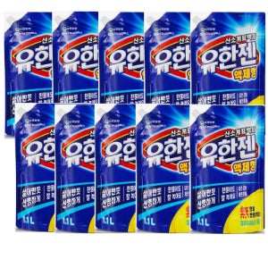 산소계표백제 액체형 리필 1.1L, 10개