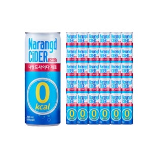 나랑드사이다 제로 사이다 캔음료수 오리지널, 245ml, 30개