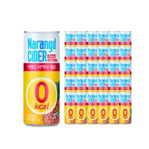 나랑드사이다 제로 사이다 캔음료수 파인애플, 245ml, 30개