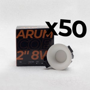 박스단위 50개 아름 타공55mm(2) 호른 COB 확산 다운라이트 8W 매립등 안티글레어
