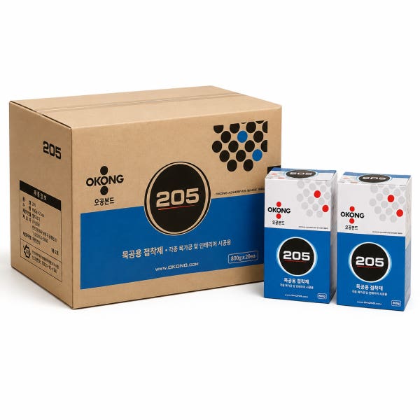 오공 205 목공용 접착제 800g 20개입 1BOX 목공본드