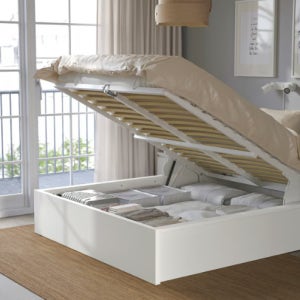 IKEA MALM 오토만 퀸 침대 150x200 cm [조립신청가능] 수납 리프트업