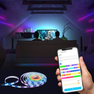 티피링크 와이파이 원격제어 멀티 LED 스트립 줄 붙이는 간접 조명 Tapo L920-5