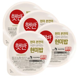 햇반 즉석밥 현미 발아현미 흑미 잡곡 찰잡곡 4개입 현미밥, 210g, 4개