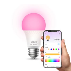 티피링크 와이파이 원격제어 1055루멘 멀티컬러 LED 스마트 전구 Tapo L535E