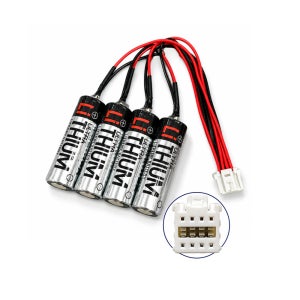[PLC/열량계 배터리] 도시바 TOSHIBA ER6V 3.6V 2000mAh 4셀 YASKAWA 8핀 산업용 로봇 배터리