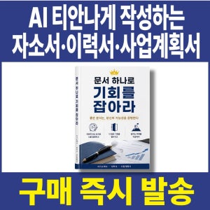 자기소개서 작성법 AI 이력서 양식 AI 사업계획서 실전 작성 자료집