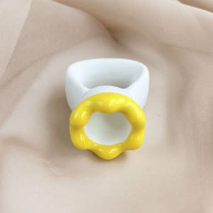 반지괄사 페이스 리프팅 얼굴 마사지 미니 팔자주름없애기 경락 두피마사지 엘로우 2개