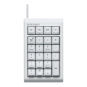 REALFORCE 리얼포스 RT1 유선 프로그래머블 텐키보드 화이트 T1UX21