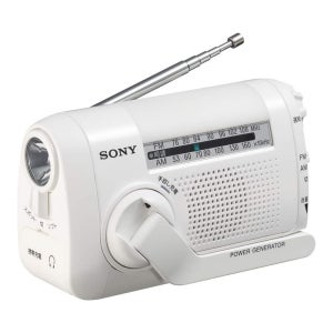 Sony 소니 비상용 재난 휴대용 라디오 화이트 ICF-B09 W