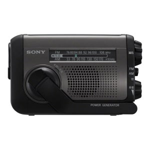 Sony 소니 비상용 재난 휴대용 라디오 블랙 ICF-B300