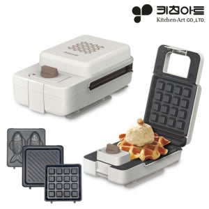 키친아트 KW-650AK 로리타임 3in1 와플메이커 붕어빵 샌드위치 메이커