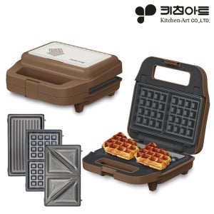 키친아트 KW-750AK 스낵더블 3in1 와플메이커 샌드위치 파니니 그릴