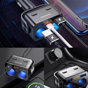 차량용 USB 멀티소켓 2구 시거잭 USB 2구 C타입1구 PD18W 고속충전기QC3.0