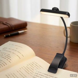 LED 북라이트 클립형 독서등 책 조명 미니 집게 C타입 충전식 무선 스탠드