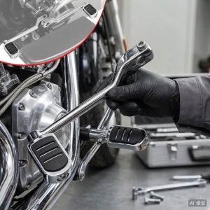 할리 투어링 로드글라이드 일렉트라 오토바이 시프터 페그 레버 세트 크롬