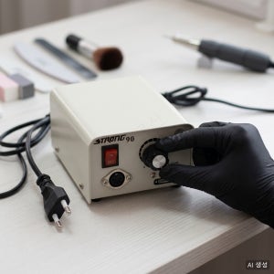 Strong90 102L 마이크로 모터 네일 드릴 세트 35000RPM 전동 매니큐어 기계 아트 장비