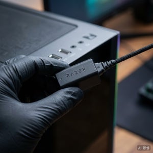 바이퍼 V3 PRO 무선 마우스 하이퍼폴링 8KHz 리시버 동글 케이블