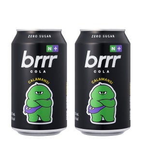 [네이버단독] 부르르 X 택이 제로콜라 깔라만시, 350ml, 24개