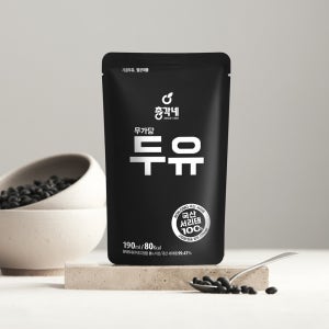 총각네 서리태 콩물 두유 국산 검은콩 NON-GMO 190ml, 80개