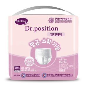 닥터포지션 언더웨어 성인기저귀 팬티형 항균99% /원광대 한방병원연구개발 중형, 10개입, 7팩