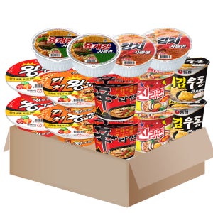 큰컵라면세트 14개(왕뚜껑 신라면 튀김우동 진라면 육개장사발면 ) 외