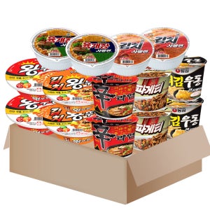 큰컵라면세트 14개(왕뚜껑 신라면 짜파게티 육개장사발면 김치사발면 ) 외