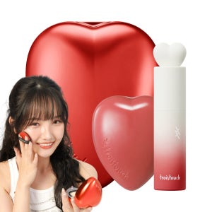 [트와터치 x유백합] 하트 B SET (하트 쿠션 + 틴트 + 립 앤 치크)